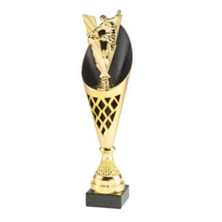 L020 Luxe Gouden of Zilveren Beker met voetballer topstuk shape